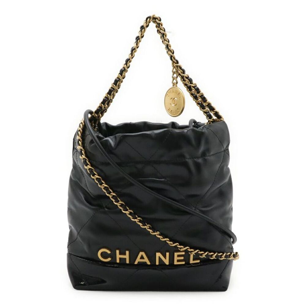 Chanel 22 Shoulder Bag Patent Leather Calfskin